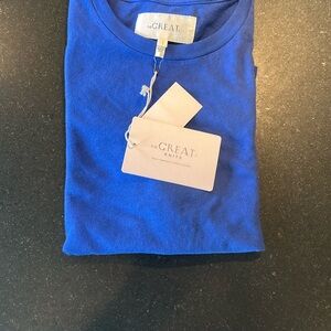 Vibrant Blue Knit Top by The Great